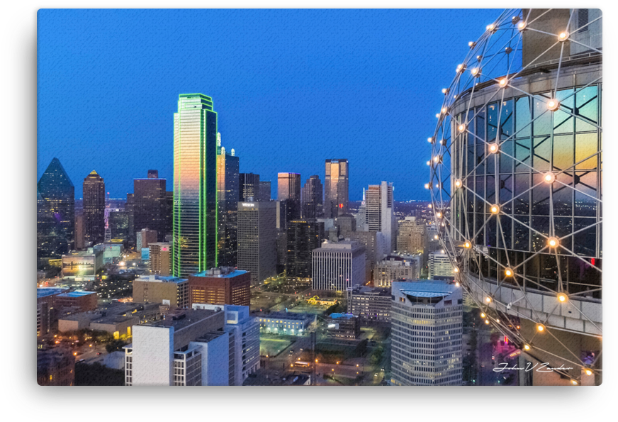 Exclusive Dallas Sunset Canvas - Dallas (1000x1000), Png Download
