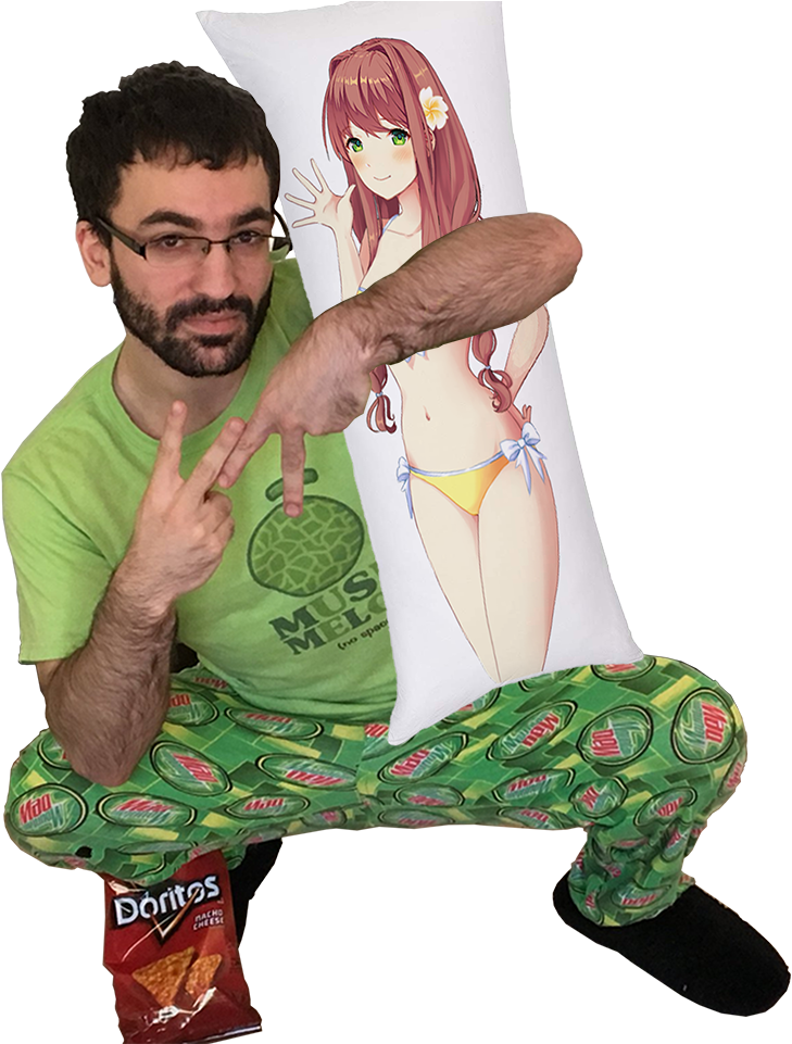Fundan's Keeping Some Ddlc Merchandise For Himself - Sitting (960x960), Png Download