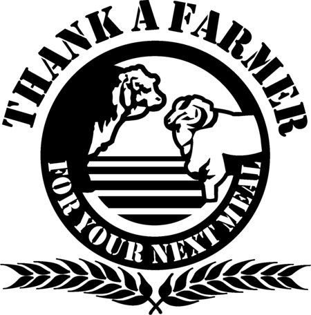Thank A Farmer For Your Next Meal (450x456), Png Download