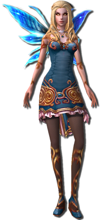 Elf Female - Allods Online Female Mage (341x750), Png Download