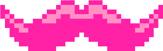 Markiplier's Warfstache - Pixel Mustache (720x270), Png Download