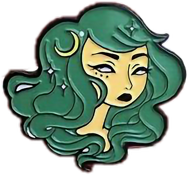 Vaporwave Clipart Green - Enamel Pin 1.5 (648x600), Png Download