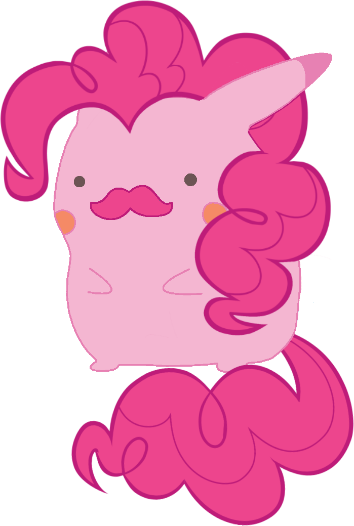Bradleydoom, Moustache, Pikachu, Pinkachu, Pinkie Pie, - Pinkie Pie On My Little Pony (710x1045), Png Download