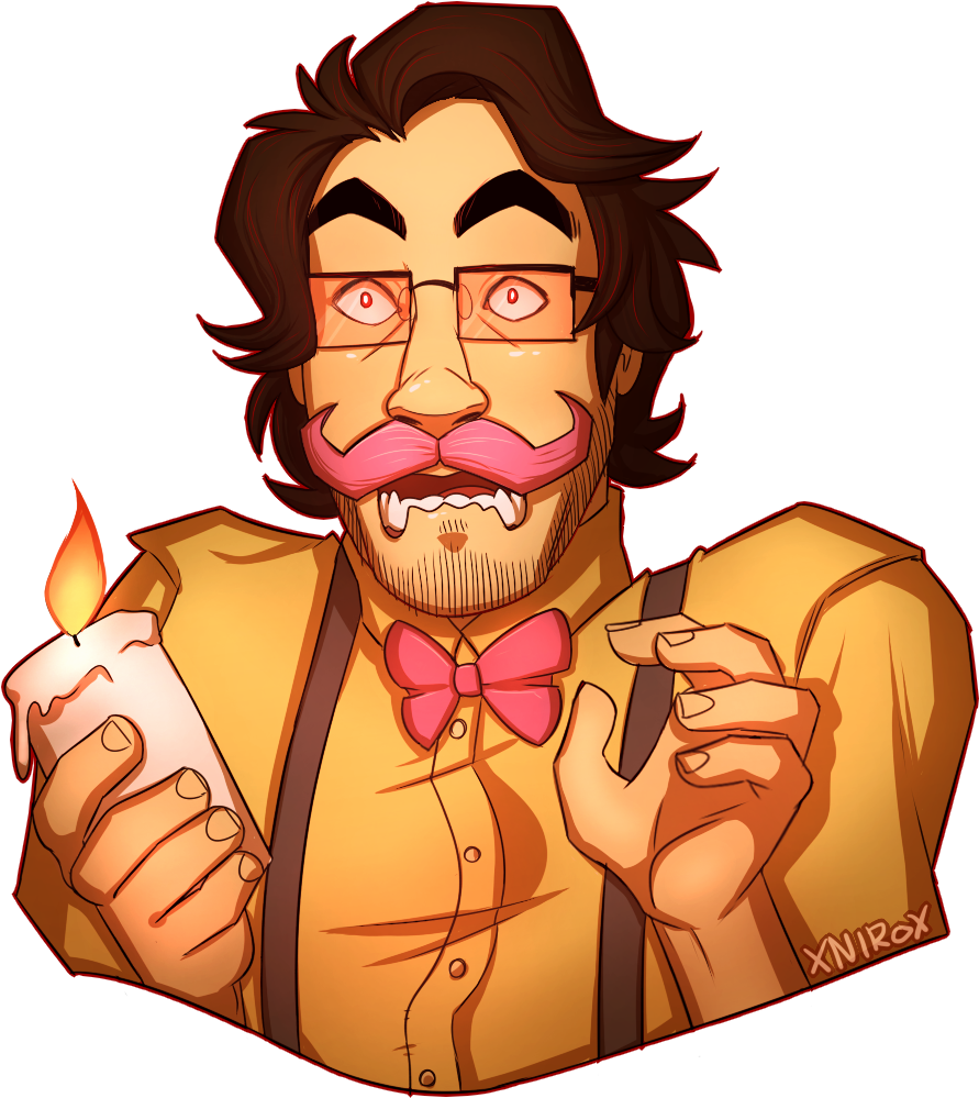 Dead Inside - Markiplier Fan Art Sides (926x1025), Png Download