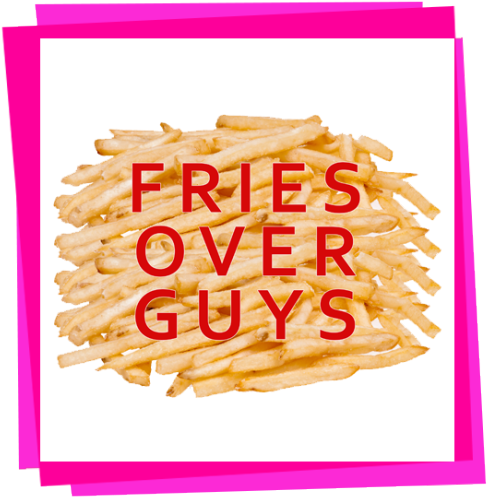 Fries Over Guys (500x531), Png Download