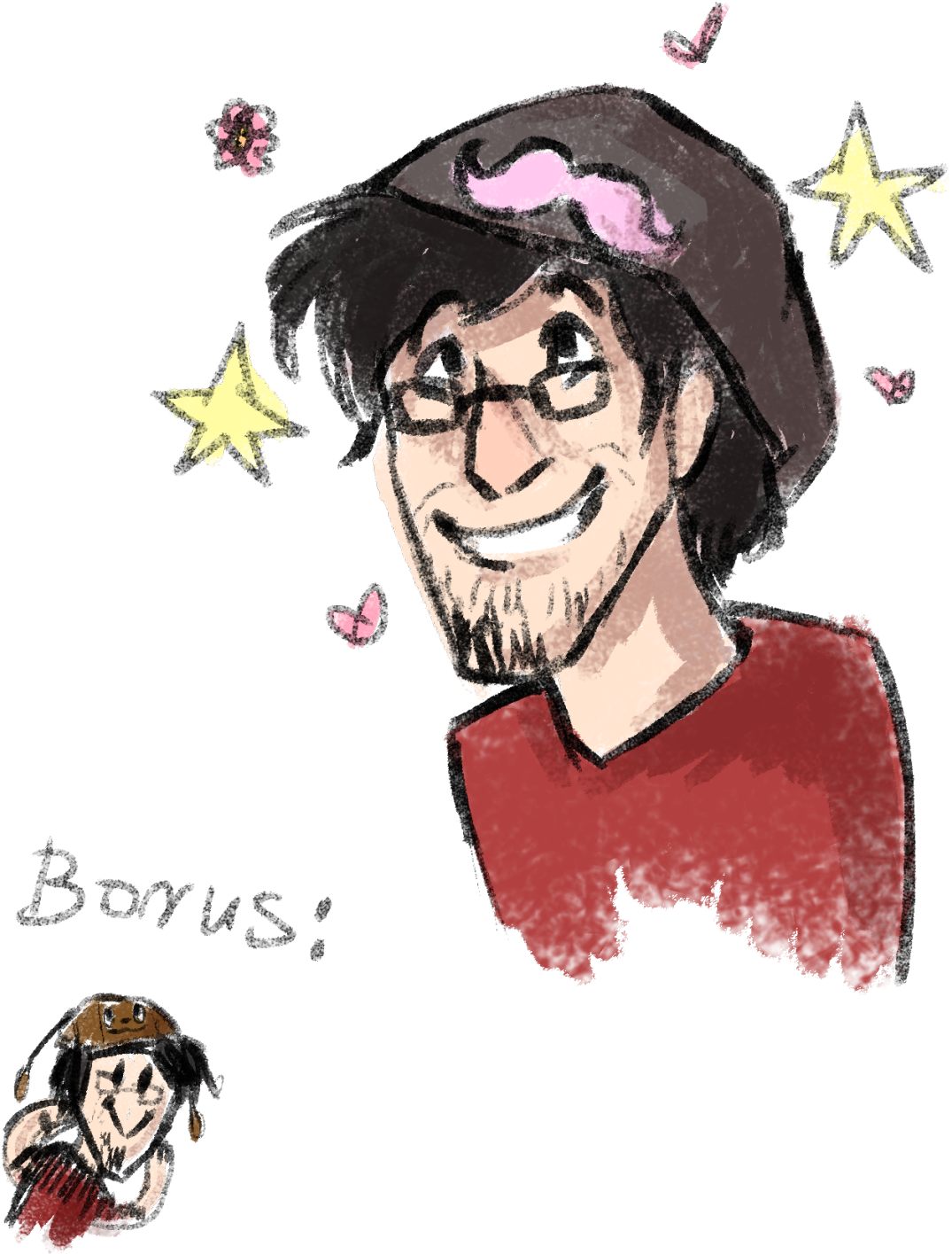 “warfstache Beanie - Illustration (1280x1451), Png Download