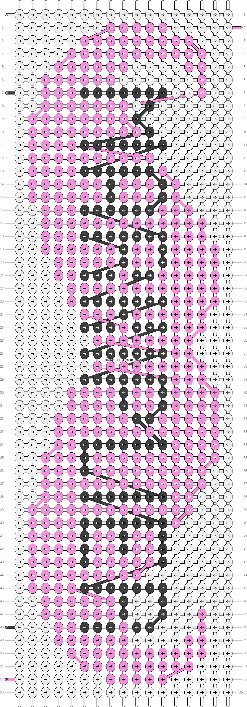 Alpha Pattern - Name Friendship Bracelets Font Pattern (1000x2828), Png Download