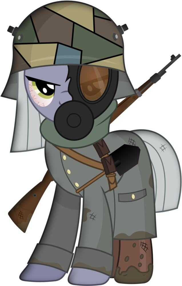 Brony Works, Bloodshot Eyes, Bolt Action Rifle, Boots, - Karabiner 98k (654x1024), Png Download