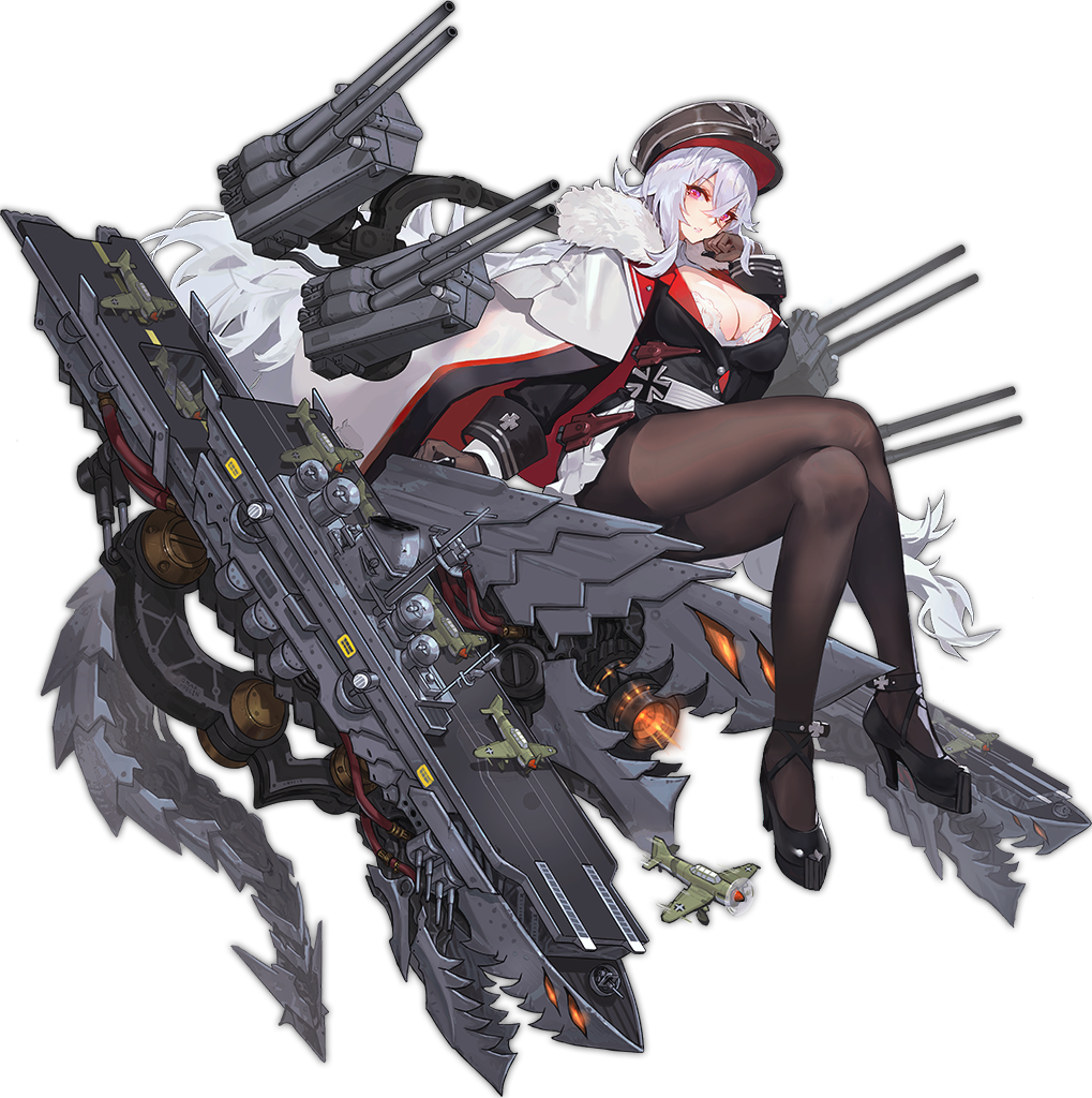 Videojuegos, Personajes Femeninos, Diseño De Personajes, - Graf Zeppelin Azur Lane (1019x1024), Png Download