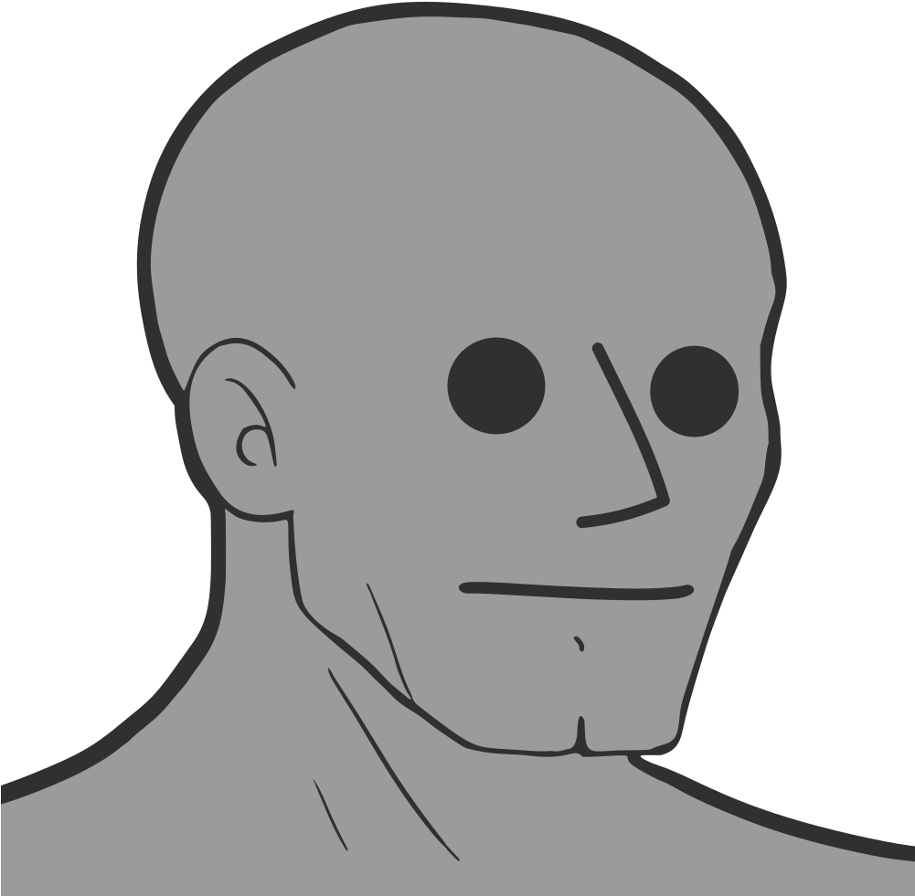 Face Nose Black Facial Expression Person Smile Emotion - Human (1000x1000), Png Download