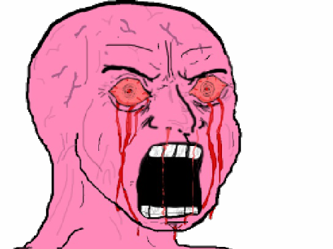 140 Kb Png - Pink Wojak Png (471x353), Png Download