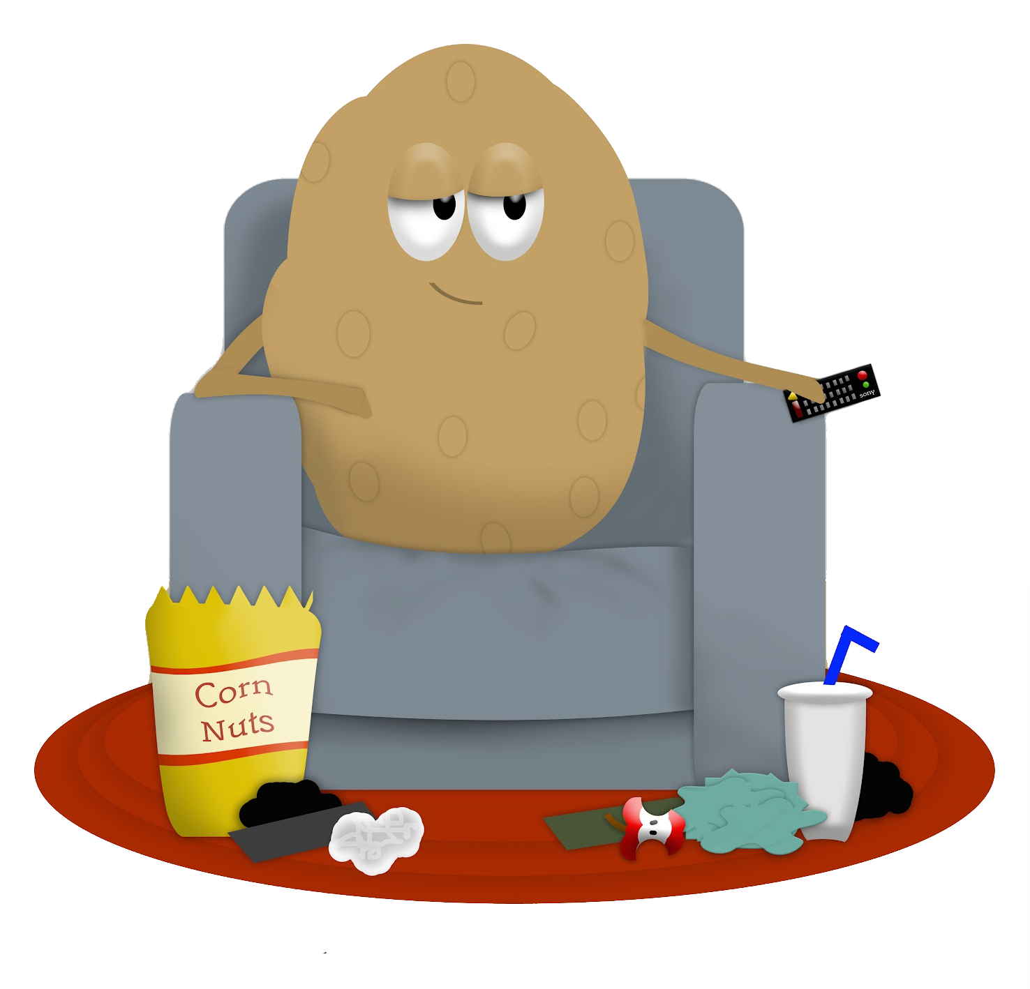 Couch Potato 13 Clip Art Full Size Png Download Seekpng