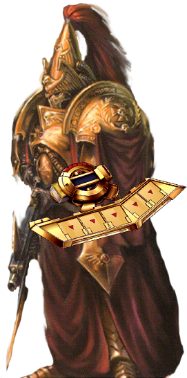 Custodes With Duel Disk - If The Emperor Had A Text To Speech Device Kitten (392x546), Png Download