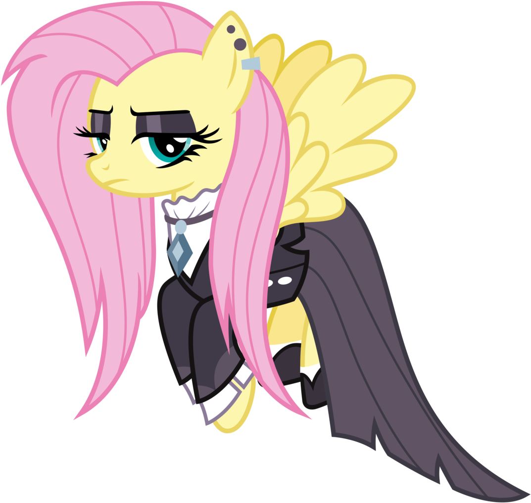 Post 09 Apr 2018, - Fluttershy Gothic (1088x1024), Png Download
