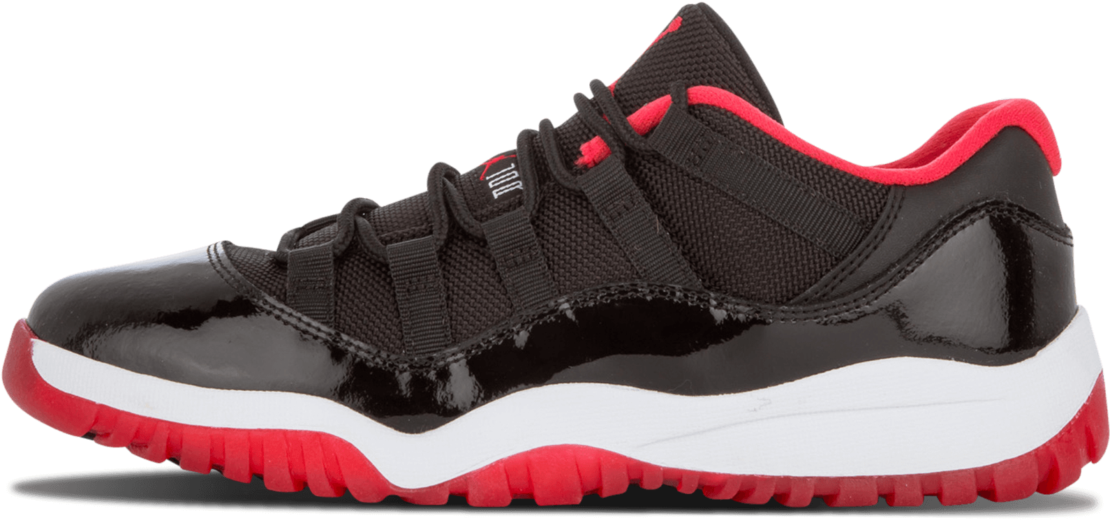 Jordan 11 Retro Low Bp "bred" - Jordan 11 Retro Low Bp "bred" - 505835 012 (2000x1200), Png Download