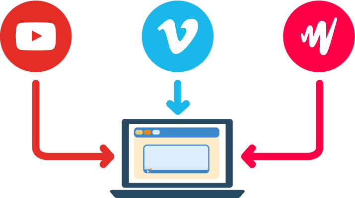 Import Existing Videos - Jw Player (715x400), Png Download