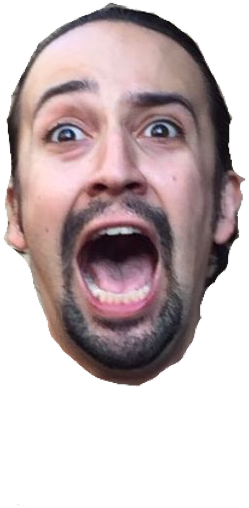 Broadway - Lin Manuel Miranda Face Png (736x969), Png Download