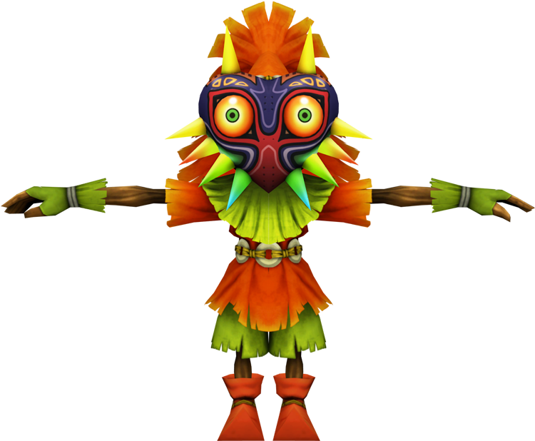 Download Zip Archive - Skull Kid Mmd (750x650), Png Download