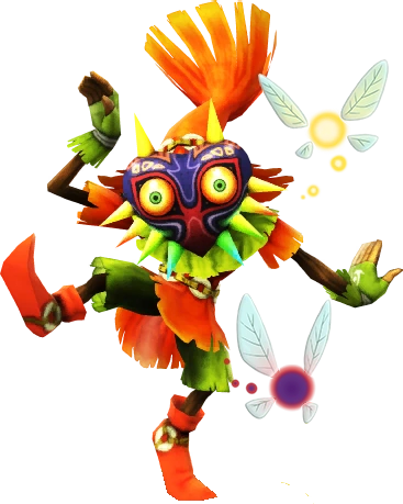 Skull Kid 2 - Skull Kid Smash Bros (367x459), Png Download