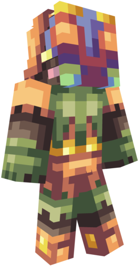 Kzohttkpng - Majoras Mask Minecraft Skin (640x640), Png Download