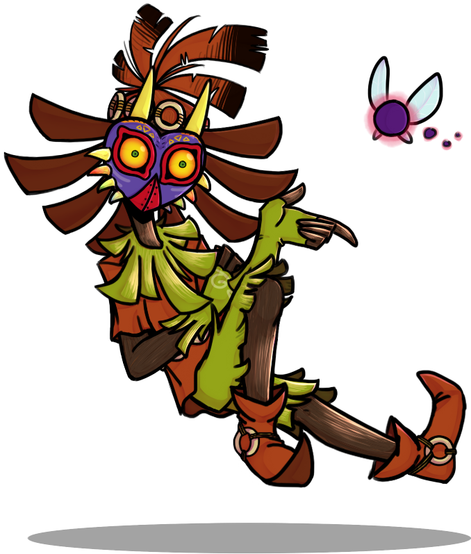 Skull Kid Doodle By Thepunkcat - Child (750x800), Png Download