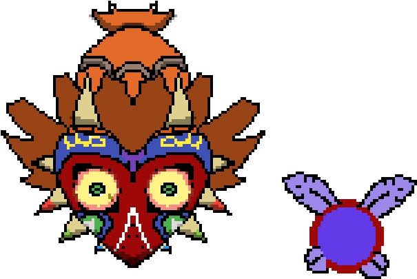Majora Mask Skull Kid - The Legend Of Zelda: Majora's Mask (1024x576), Png Download