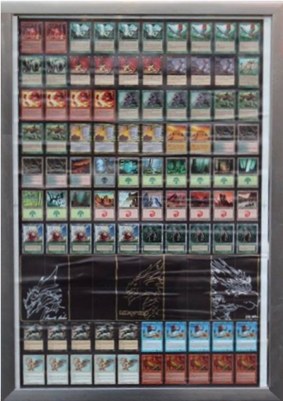 Mini Mtg Cards Angry Dog Deck Uncut Sheet 10 X 11 Front - Mini Mtg Cards (498x610), Png Download