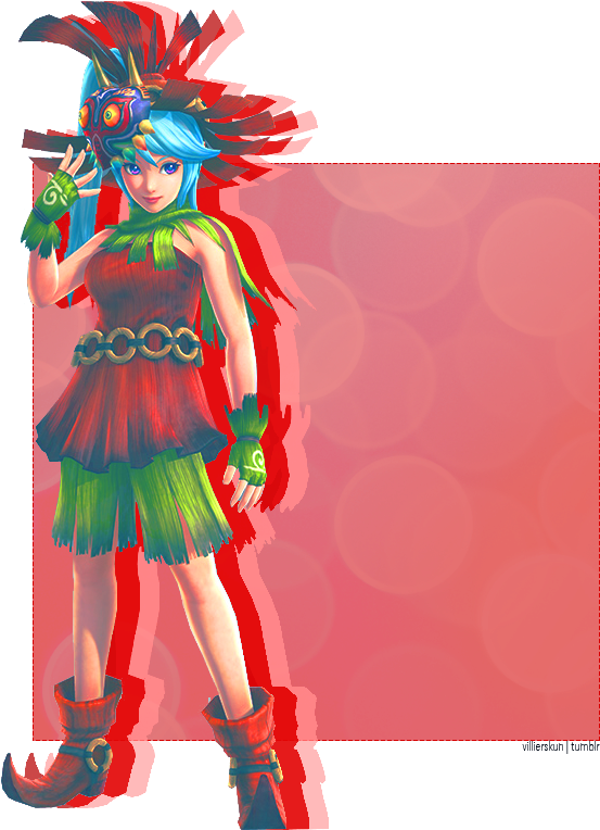 “ Lana's Skull Kid Dlc Costume - Illustration (712x800), Png Download
