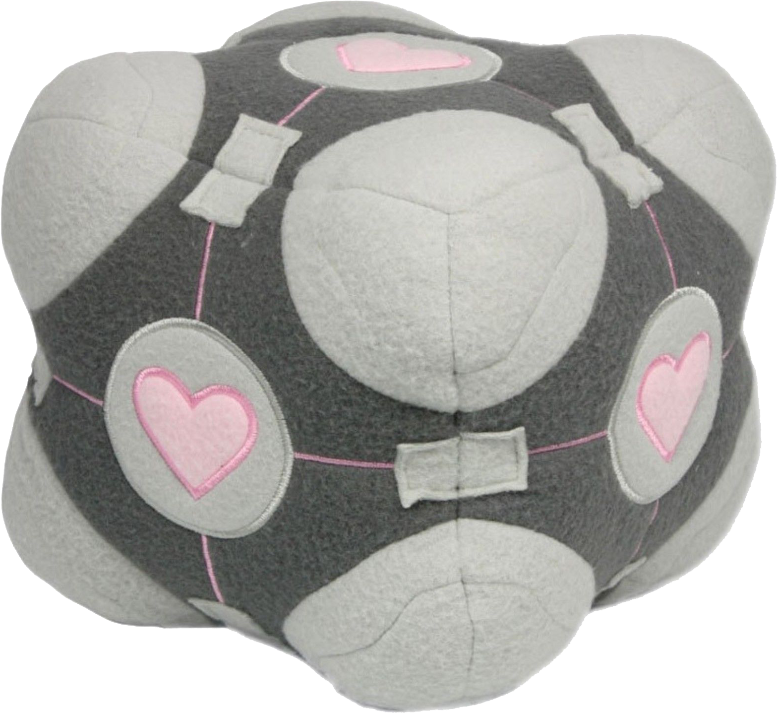 Portal 2 Plüsch-figur „companion Cube“ - Companion Cube Plush (1600x1468), Png Download