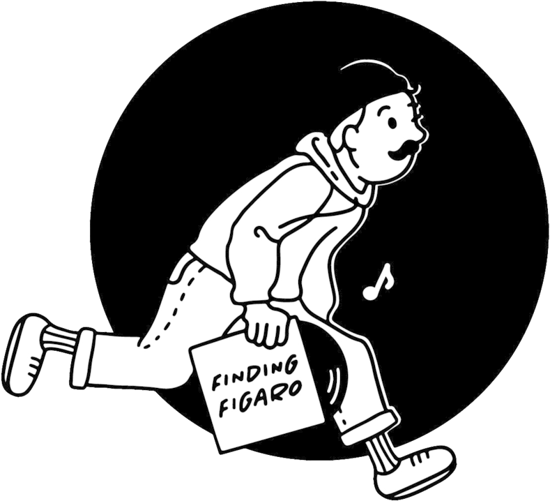 Figaro No White - Natalie Ex | Illustrator And Graphic Designer (1000x1000), Png Download