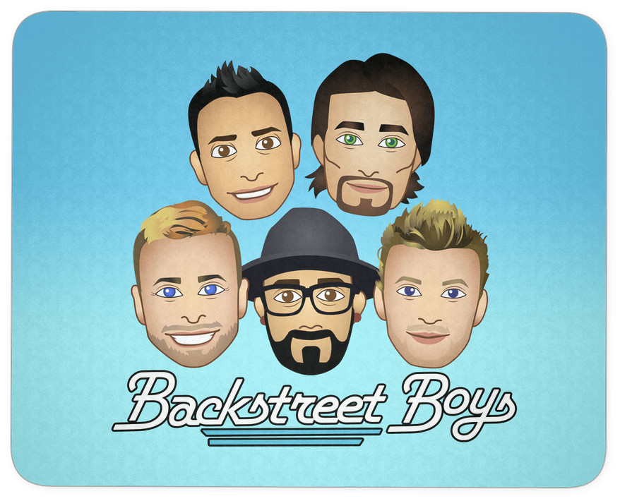 Bsb Emoji Mousepad - Backstreet Boys Emoji (1024x1024), Png Download