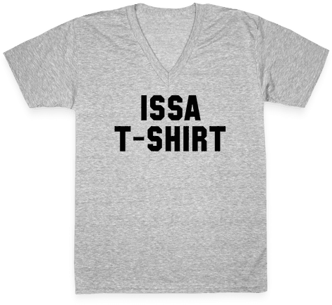 Issa T Shirt V Neck Tee Shirt - Shirt (484x484), Png Download