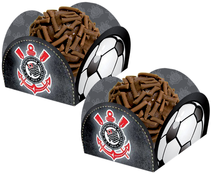 Porta Forminha Para Doces Corinthians - Decoração De Mesa De Aniversario Do Corinthians (450x450), Png Download