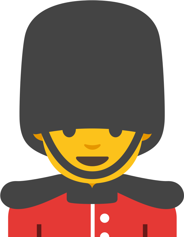 File - Emoji U1f482 - Svg - Emoji Guardia (1024x1024), Png Download