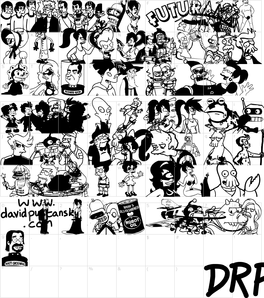 Font Characters - Illustration (1000x1150), Png Download