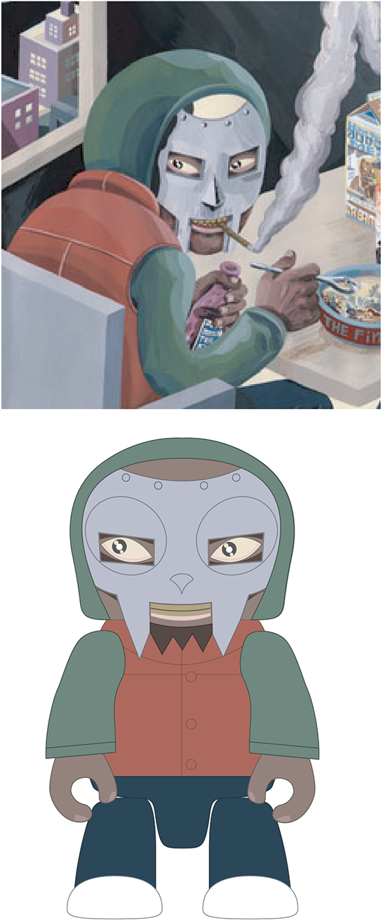 Mf Doom Custom Vinyl Toy - Mm.. Food (600x1368), Png Download