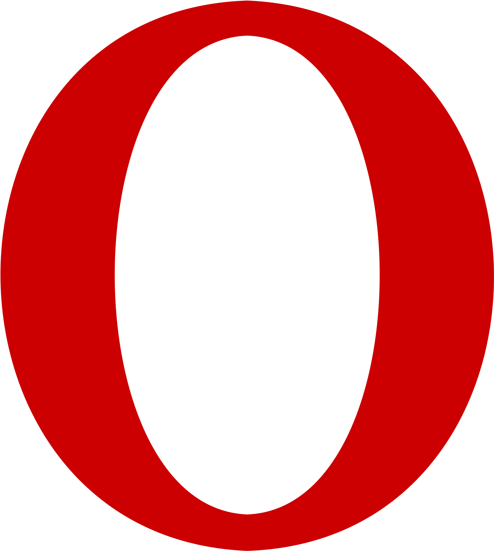 New Svg Image - Letter O Red (2000x2000), Png Download