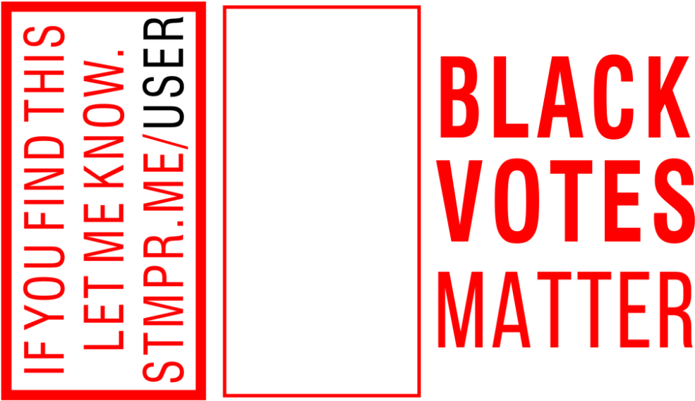 Black Votes Matter Guru Stamp - Black Lungs Matter (1000x1000), Png Download