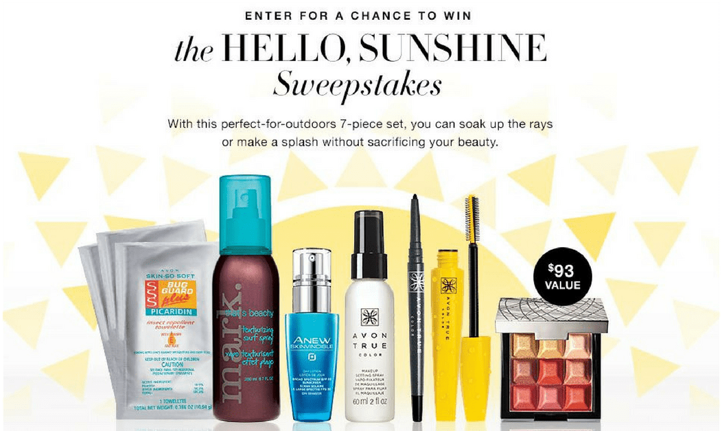 Avon Hello Sunshine Sweepstakes May 2017 Enter For - Mark. By Avon Touch & Glow Shimmer Cream Cubes (1200x628), Png Download