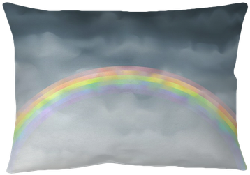 Vector Semi-transparent Rainbow In The Dark Sky Throw - Rainbow (400x400), Png Download