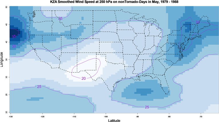 Geographic Distribution Of Jet Stream On Tornado Days - Atlas (769x434), Png Download