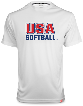 Usa Softball Performance Tee - Shirt (500x500), Png Download