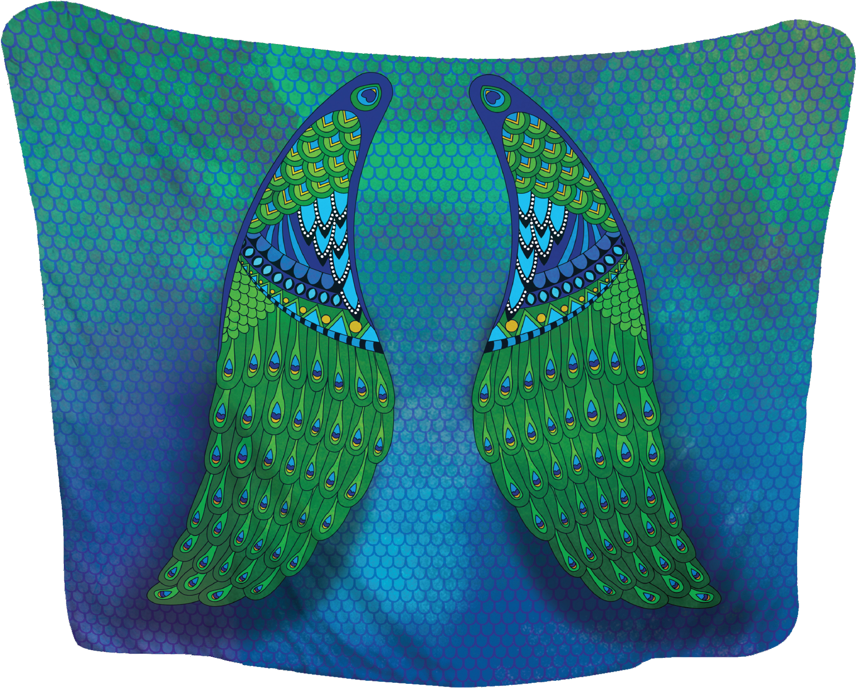 Wind Beneath My Wings Huggme Blanket - Blanket (1875x1596), Png Download