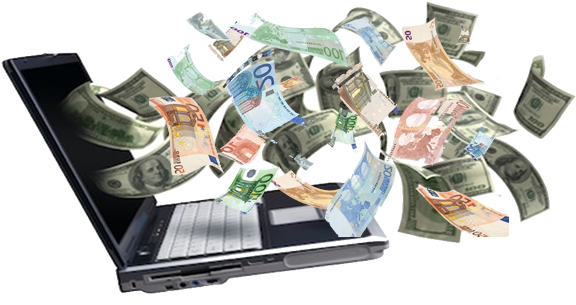 Carl Henry Make Money Online Cash Computer - Make Money Online (575x328), Png Download