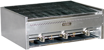 Royal Range Of California Rcb-18 Charbroiler, Gas, - Royal Range Rcb-30 Heavy Duty Charbroiler (376x338), Png Download