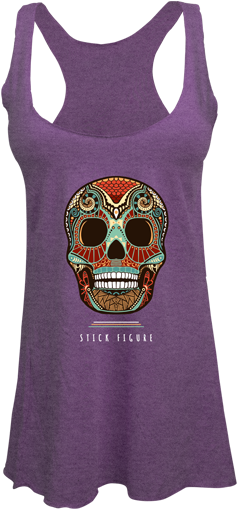 Women's Day Of The Dead Tank - Woman (480x600), Png Download