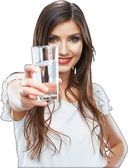 Girl With Drinking Water Png (547x567), Png Download