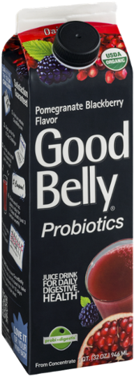 Goodbelly Probiotics Juice Drink Pomegranate Blackberry - Good Belly Probiotic Juice Drink, Tropical Green - (600x600), Png Download