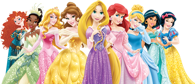 Disney Princess Images New Look Wallpaper And Background - Princesas Da Disney Png (632x273), Png Download