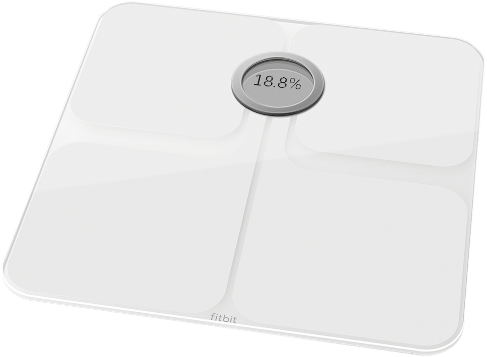 White - Fitbit Aria Scale (968x711), Png Download